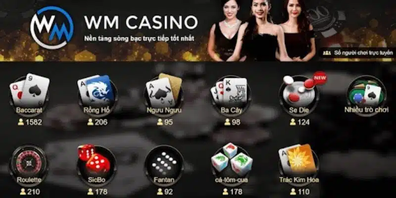 Từng thao tác cơ bản chơi game tại sảnh WM casino